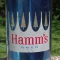 A Hamm's Beer Flat Top can, circa 1953.